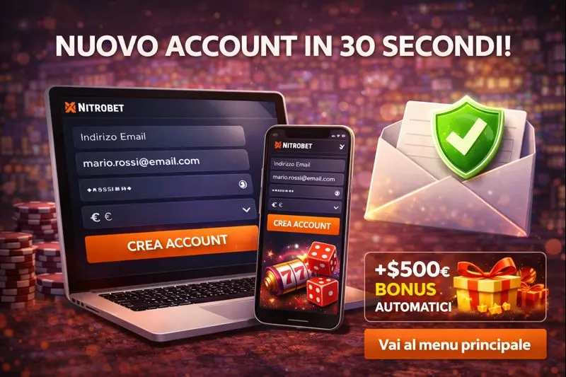 Registrazione account NitroBet
