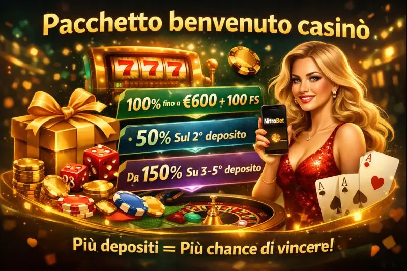 Bonus di benvenuto casinò NitroBet