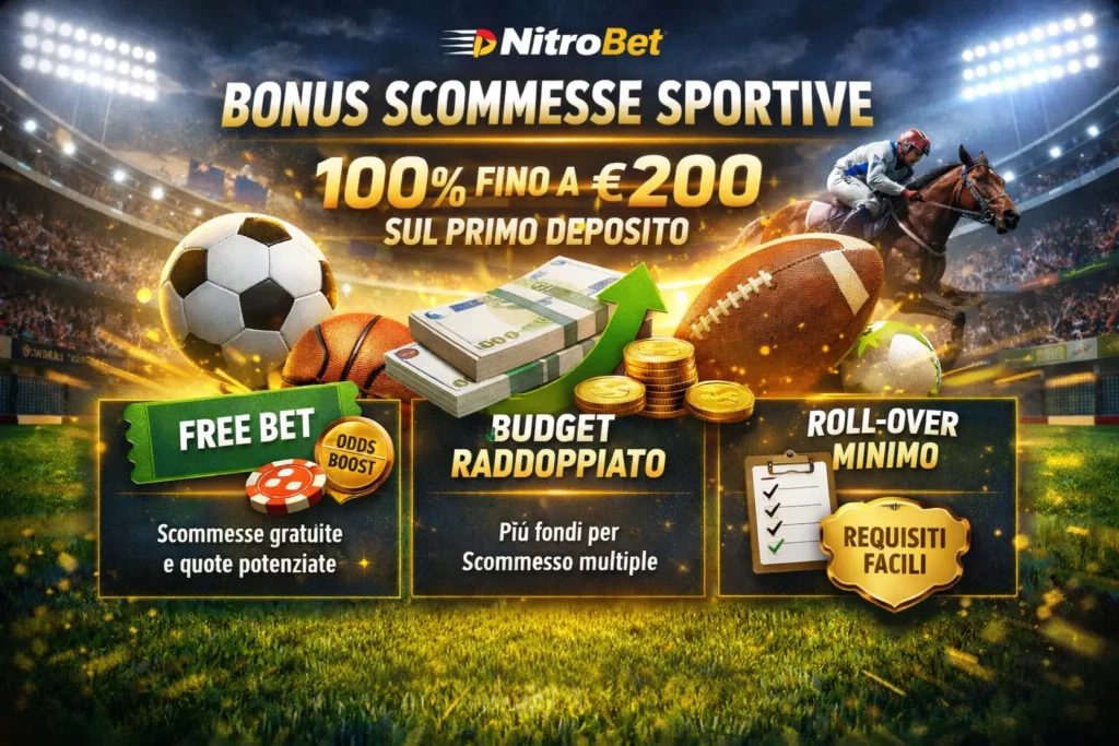 Promozione NitroBet per scommesse