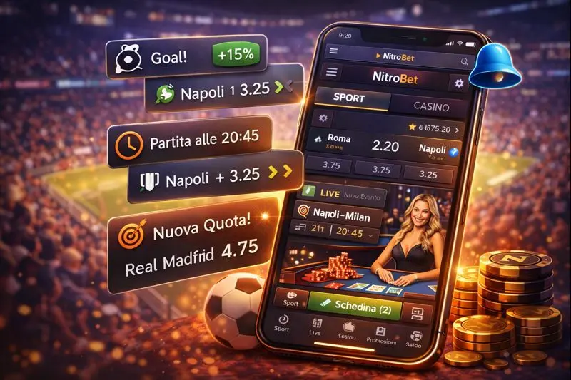 Notifiche quote sportive